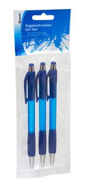 Kugelschreiber 3er Set blau